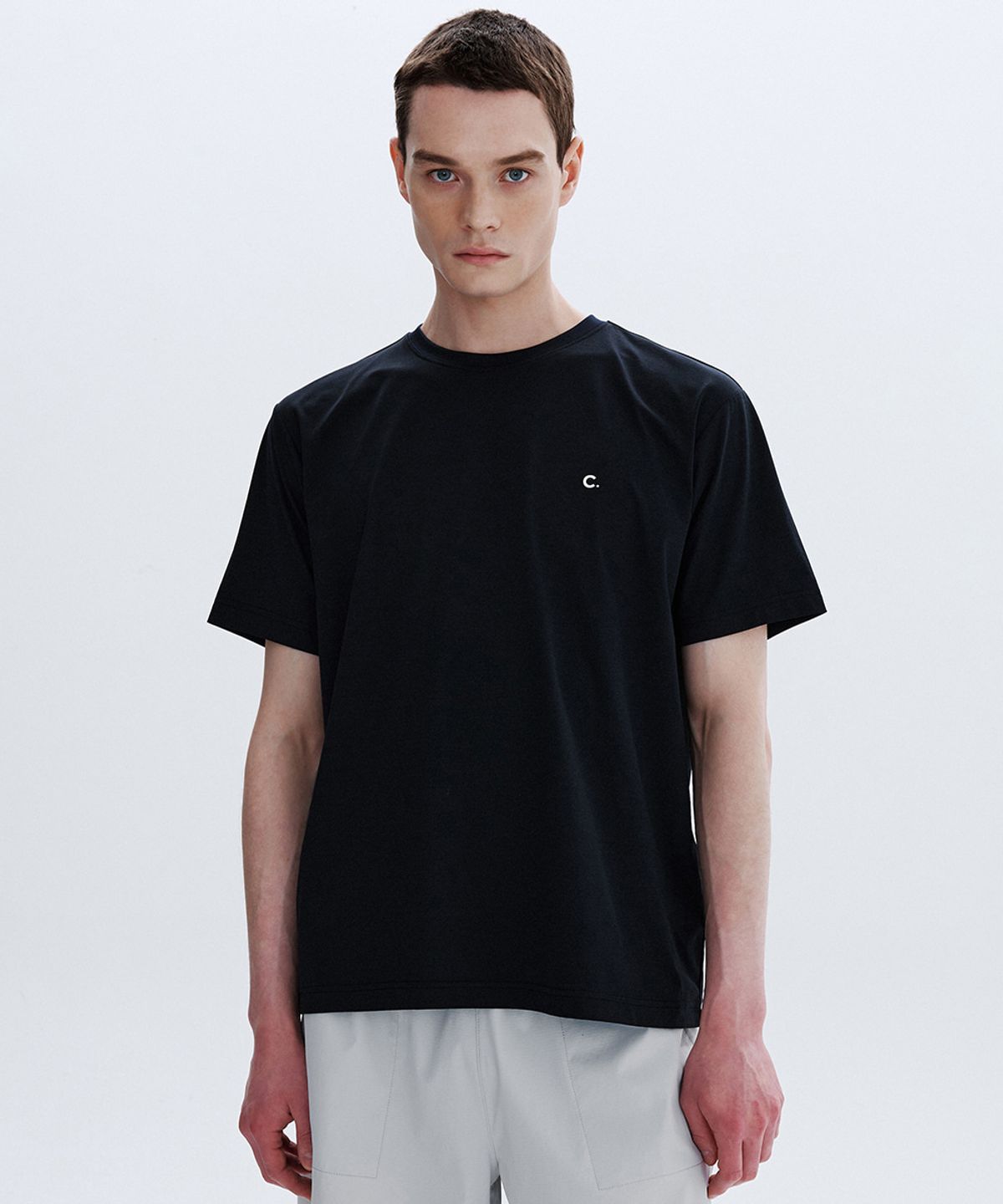 클로브(CLOVE) [26SM clove] Stretch Basic T-Shirt_Men (Black)