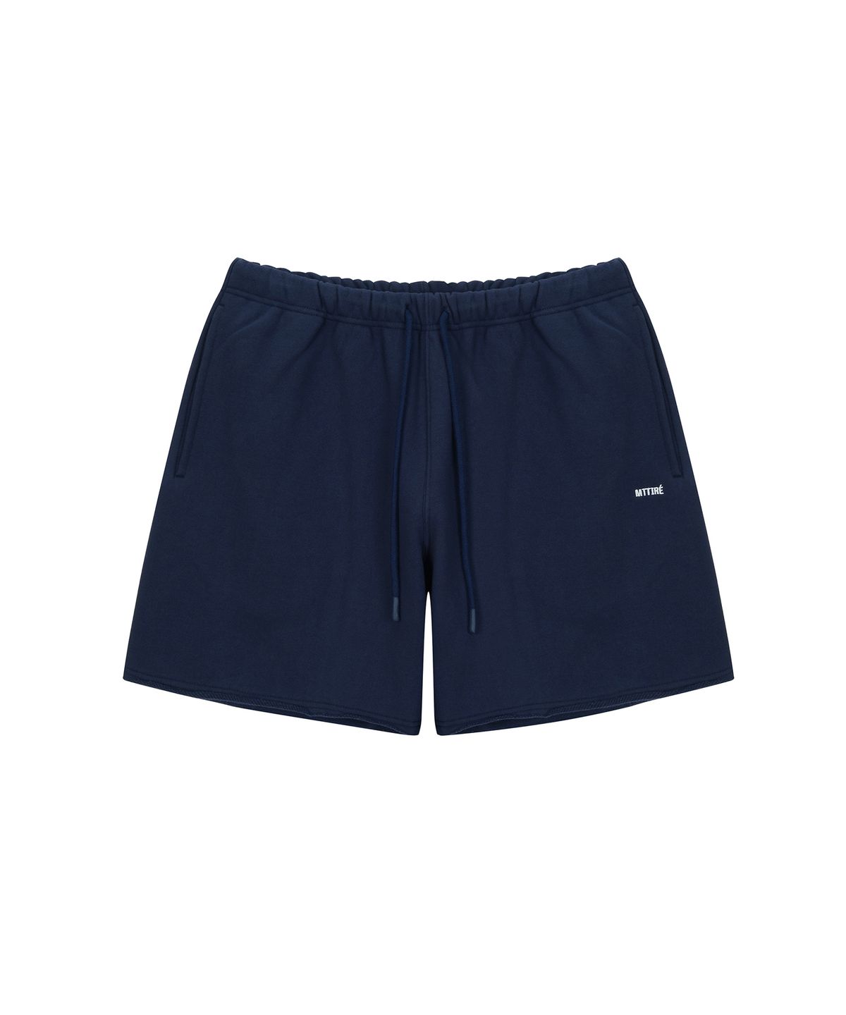 마티레(MTTIRÉ) BASIC LOGO SHORT SWEAT PANTS / NAVY