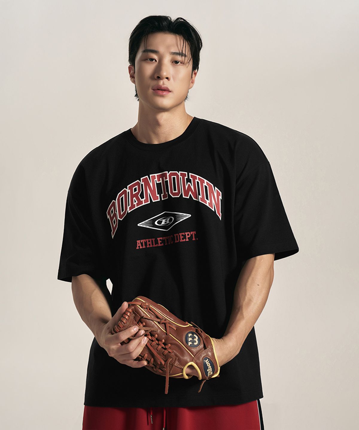 본투윈(BORN TO WIN) BORNTOWIN ARCH LOGO T-SHIRTS [BLACK]