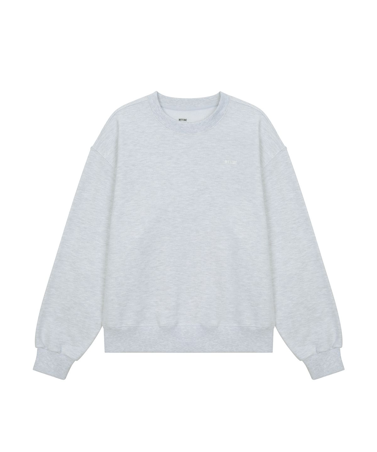 마티레(MTTIRÉ) BASIC LOGO SWEATSHIRT / LIGHT GRAY