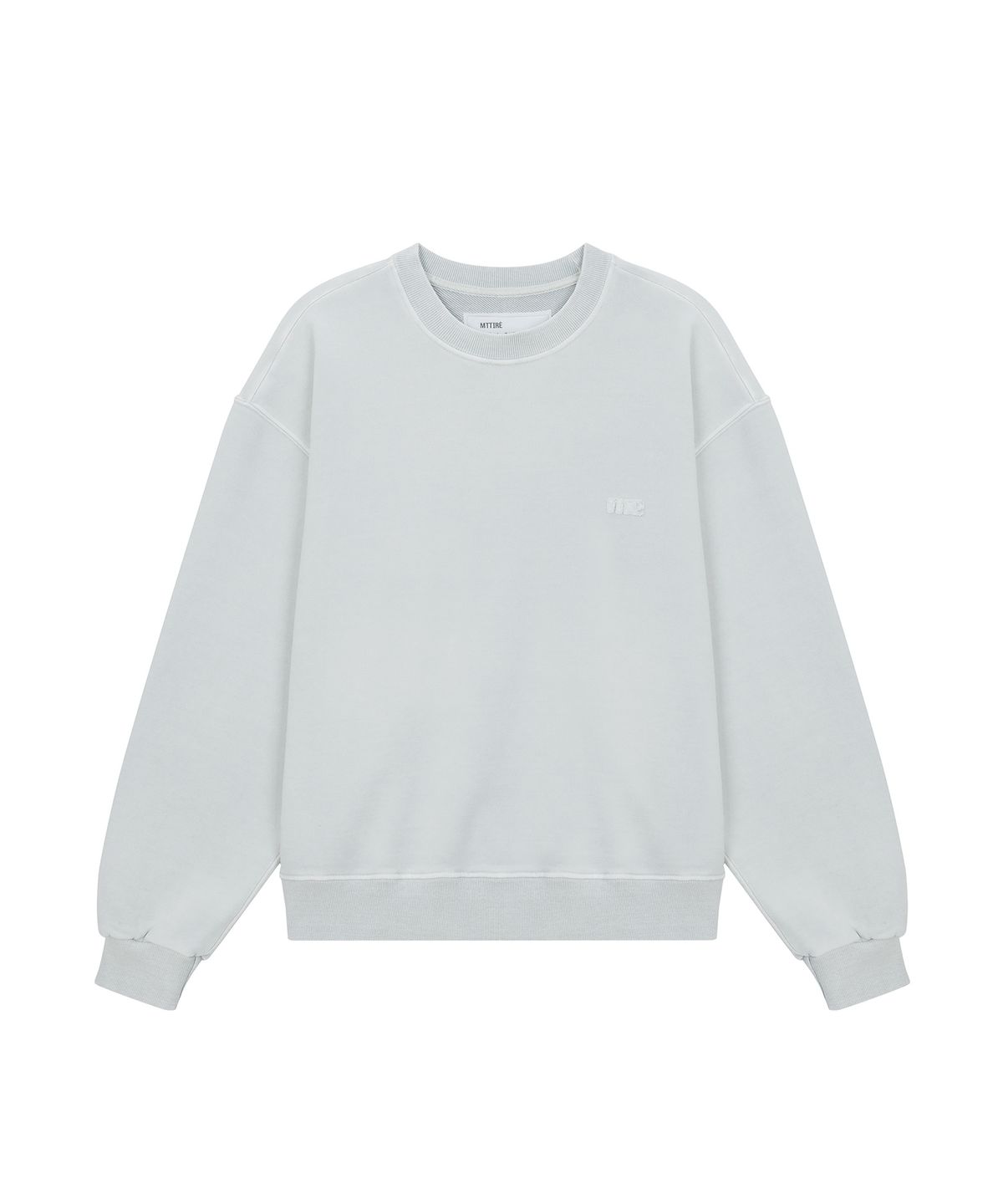 마티레(MTTIRÉ) ME WASHED OVERLAY SWEATSHIRT / LIGHT GRAY