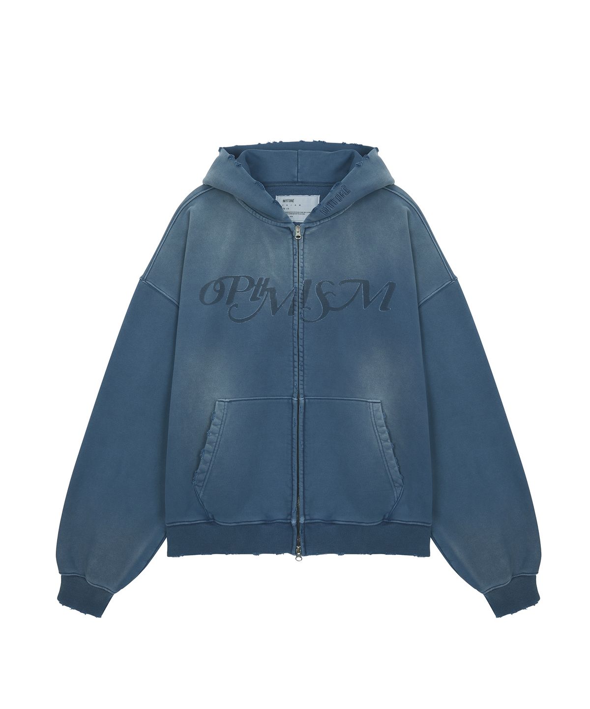 마티레(MTTIRÉ) OPTIMISM VTG WASHED 2WAY ZIP-UP / NAVY