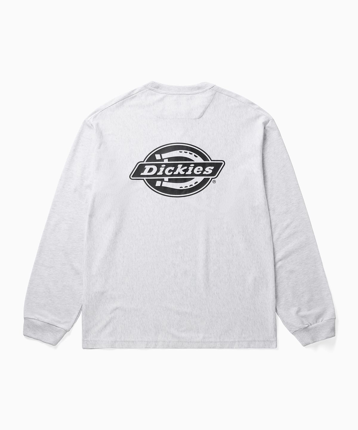 디키즈(DICKIES) 백 모노 로고 롱슬리브 White Melange