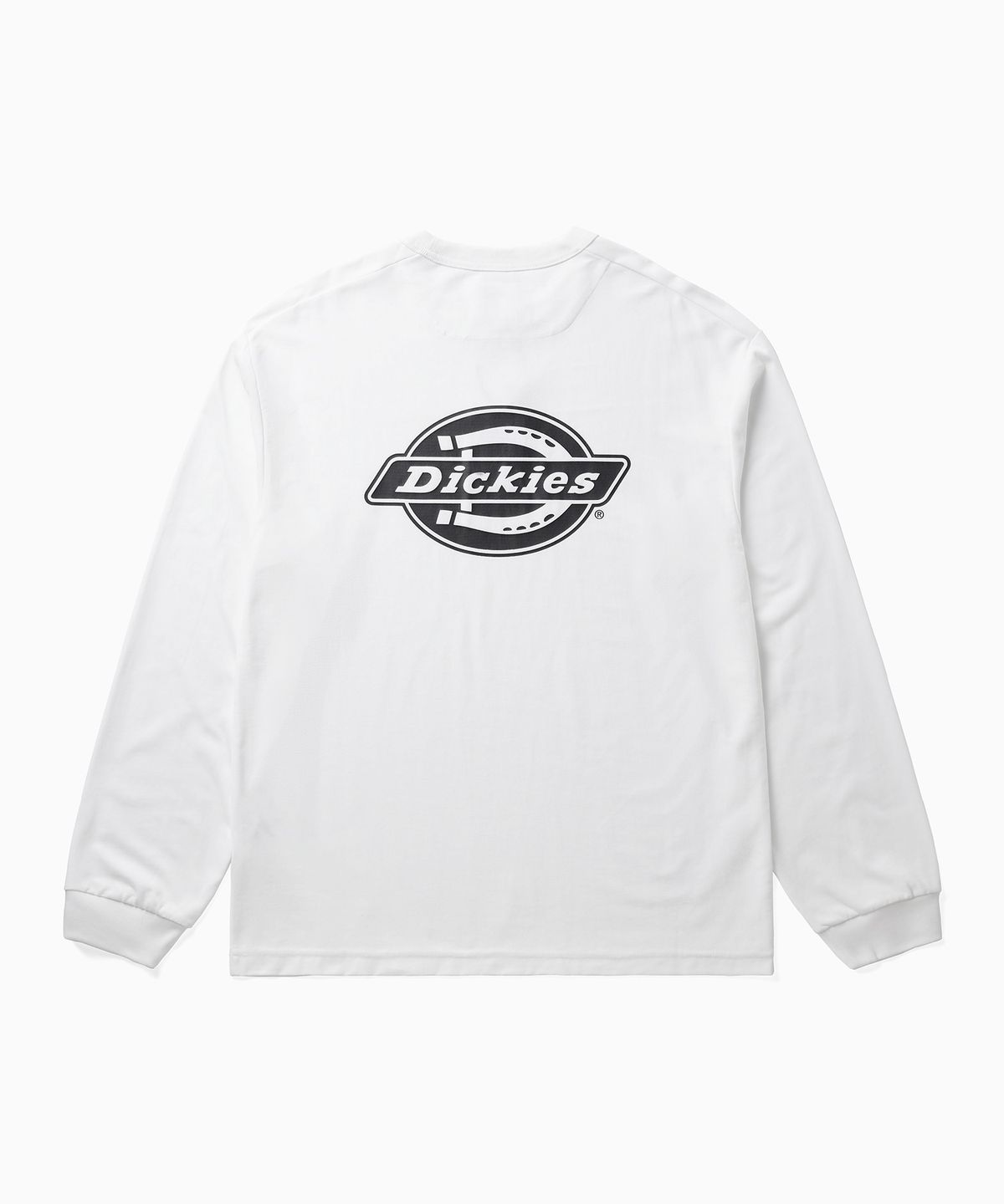 디키즈(DICKIES) 백 모노 로고 롱슬리브 White