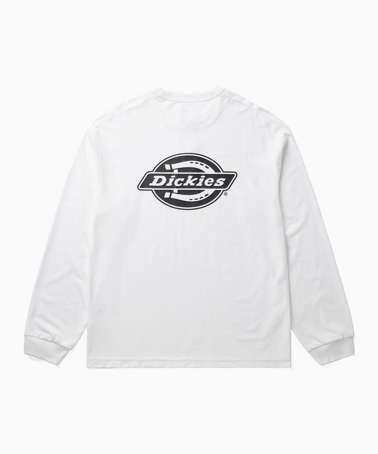 백 모노 로고 롱슬리브 White