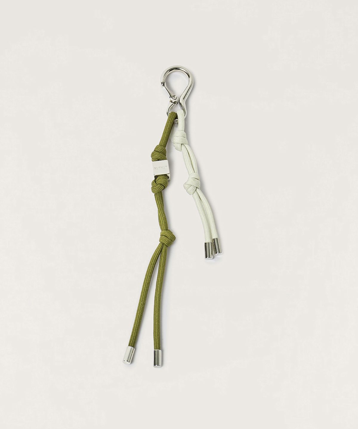 넛넛(NUTNUT) Color Block Knot Keyring - KHAKI & BEIGE