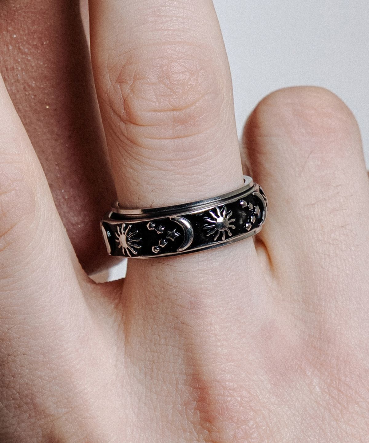 스칼렛또블랙(SCALETTOBLACK) RAM019 Sun Moon Star Ring #