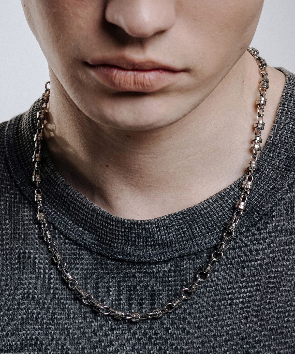 스칼렛또블랙(SCALETTOBLACK) RAM017 Urban Oval Chain Necklace