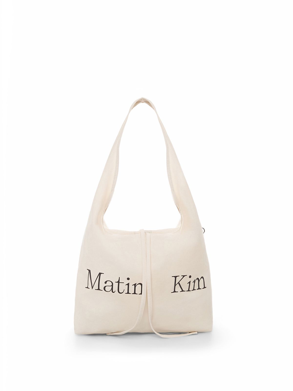 마뗑킴(MATIN KIM) LOGO POINT ROUND ECOBAG IN IVORY