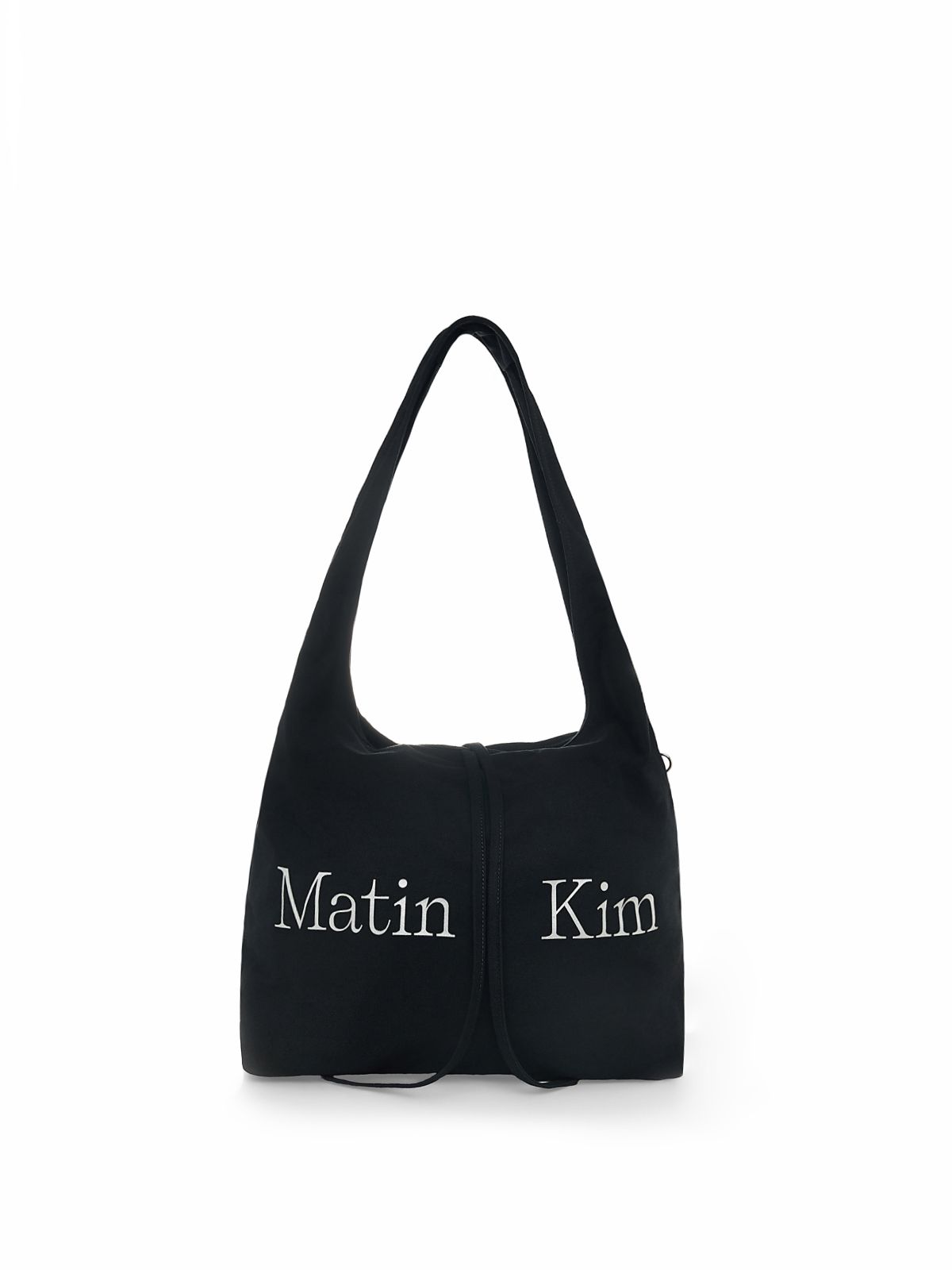 마뗑킴(MATIN KIM) LOGO POINT ROUND ECOBAG IN BLACK