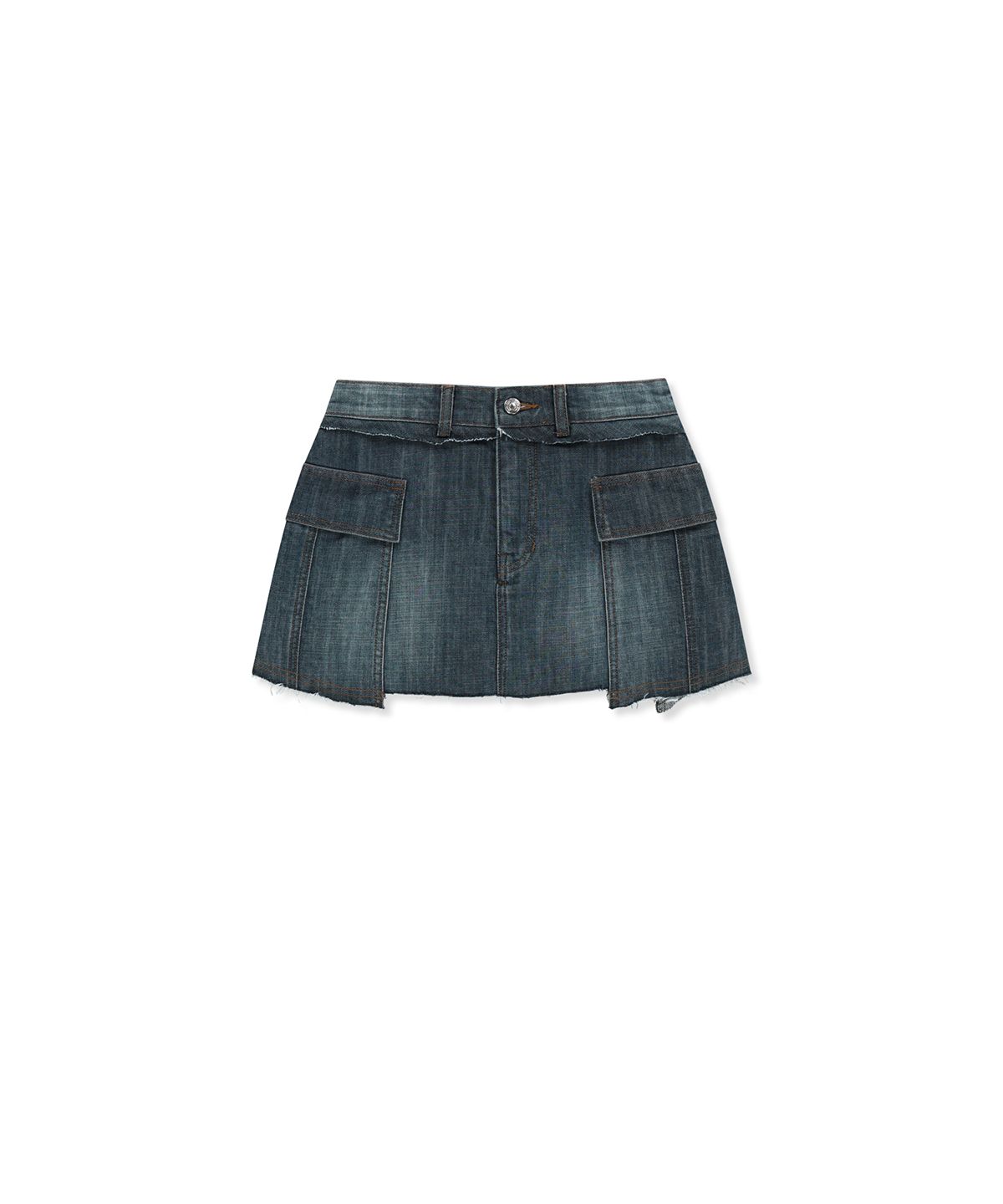 마뗑킴(MATIN KIM) CARGO MINI DENIM SKORT IN BLUE