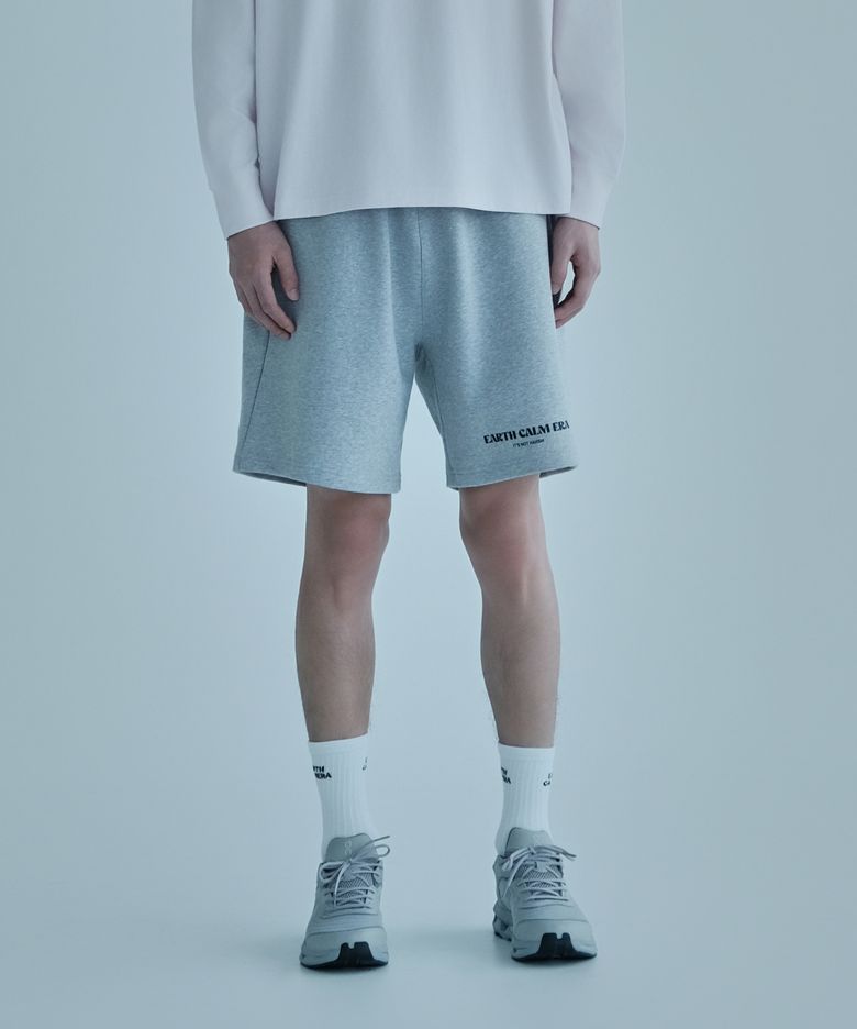내추럴 데일리 스웨트 쇼츠_멜란지 그레이