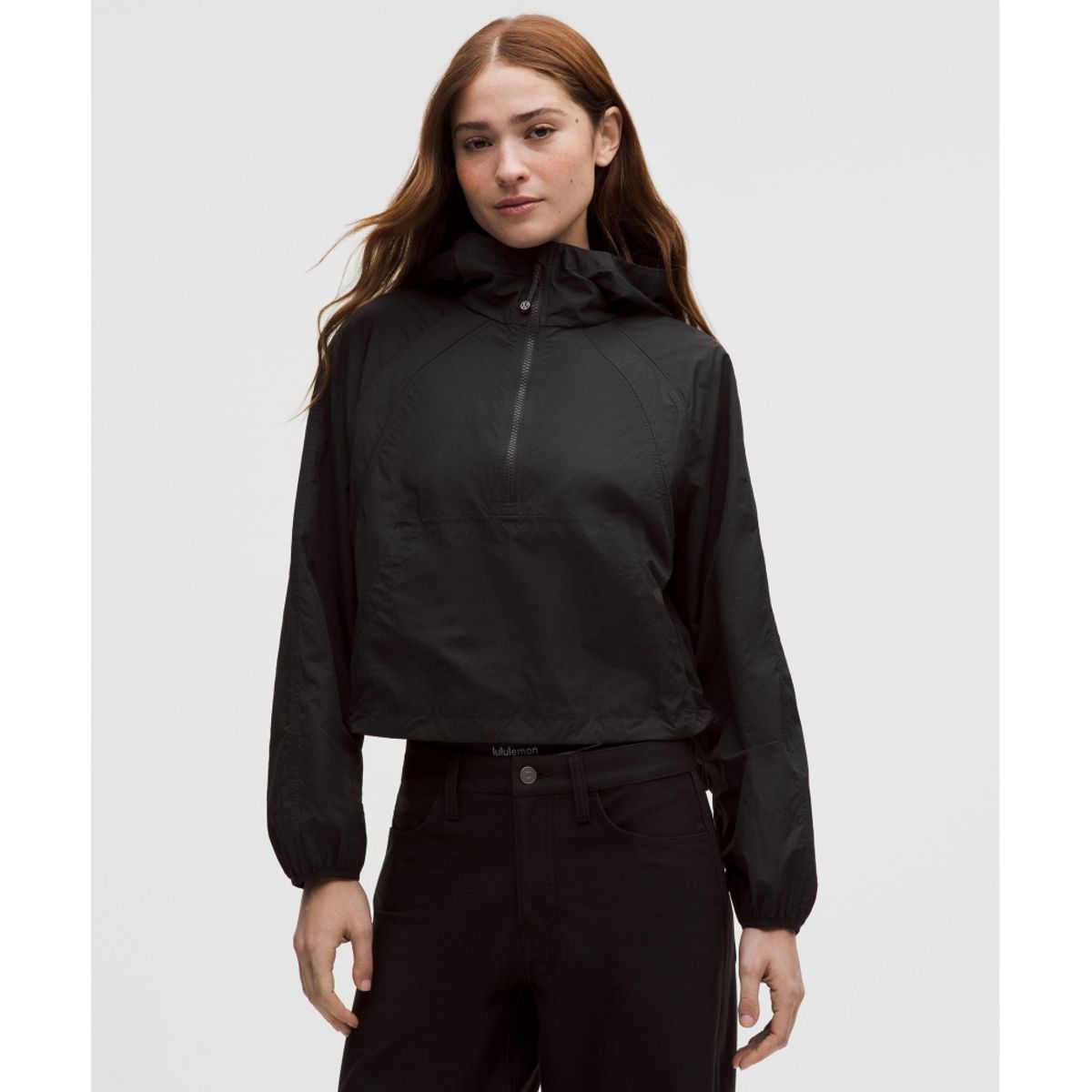 룰루레몬(LULULEMON) 스쿠바 크롭 아노락 *에볼브  BLK