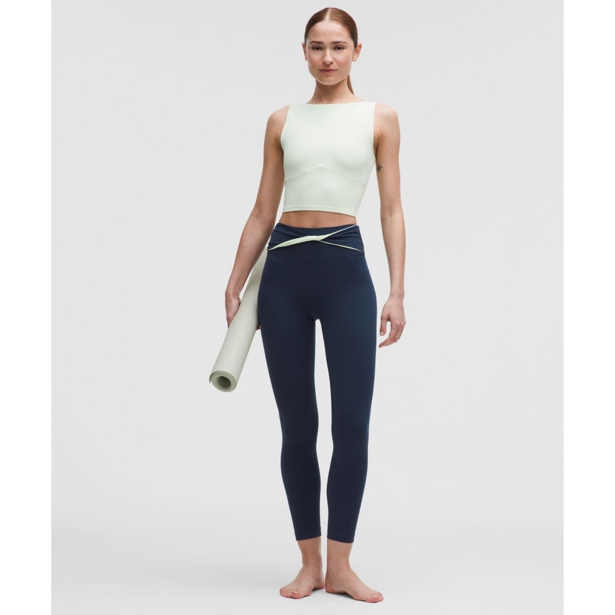 룰루레몬(LULULEMON) Nulu 트위스트 프런트 하이라이즈 타이츠 25inch  CLBL MMGC
