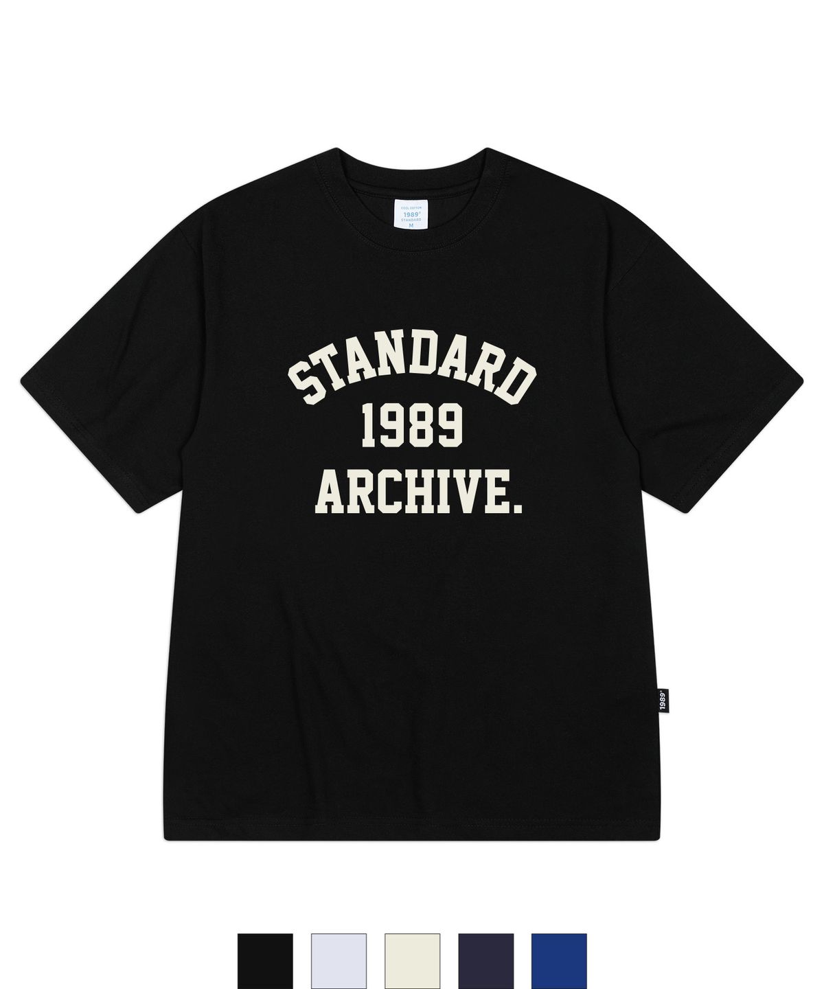 1989스탠다드(1989STANDARD) STANDARD ARCH 쿨 코튼 오버핏 반소매 (SISSTD-0254)