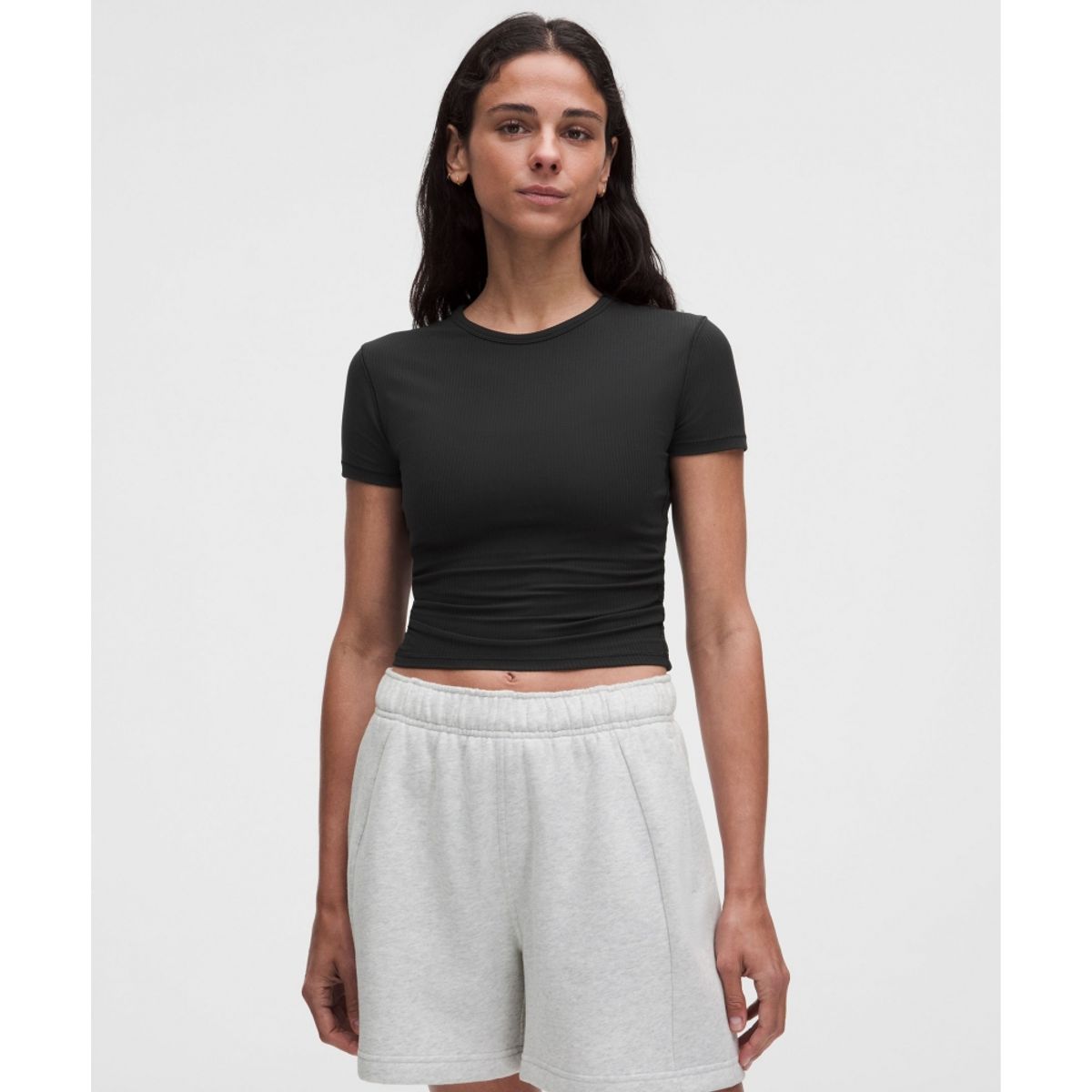 룰루레몬(LULULEMON) 올 잇 테익스 리브드 키홀 숏슬리브 셔츠  BLK