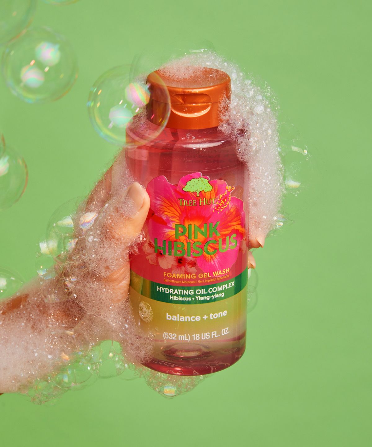 트리헛(TREE HUT) 트리헛 포밍 젤 워시 핑크 히비스커스 532ml