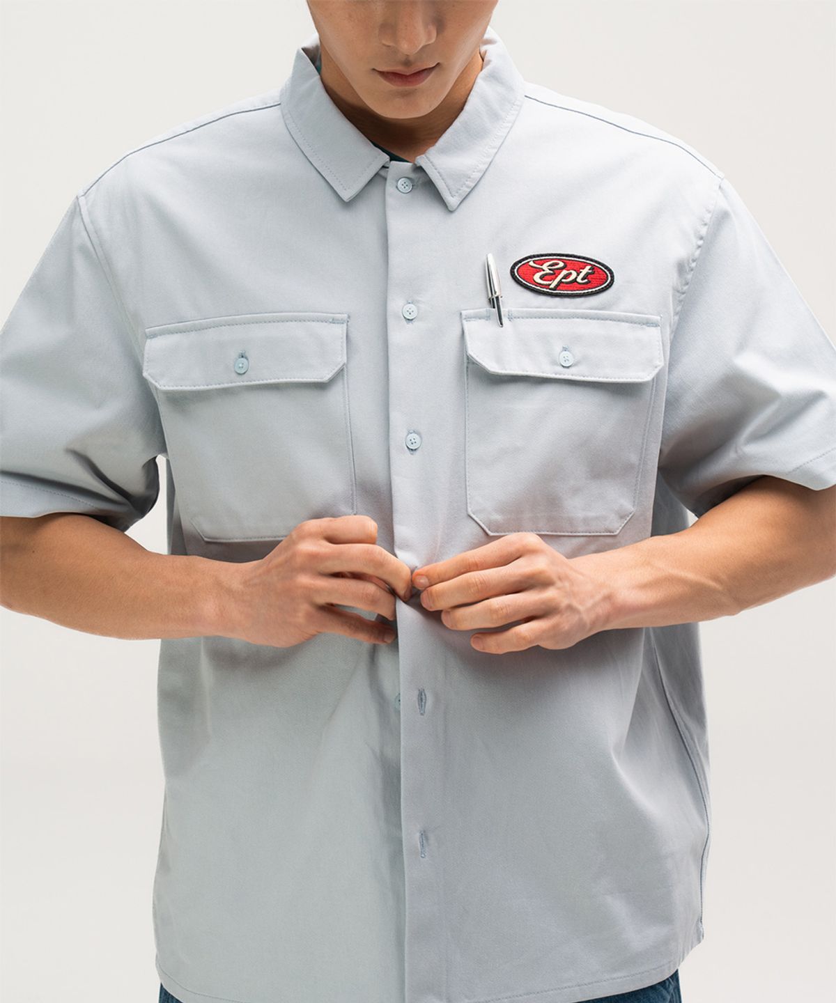 이피티(EPT) WORK HALF SHIRT (SKY BLUE)