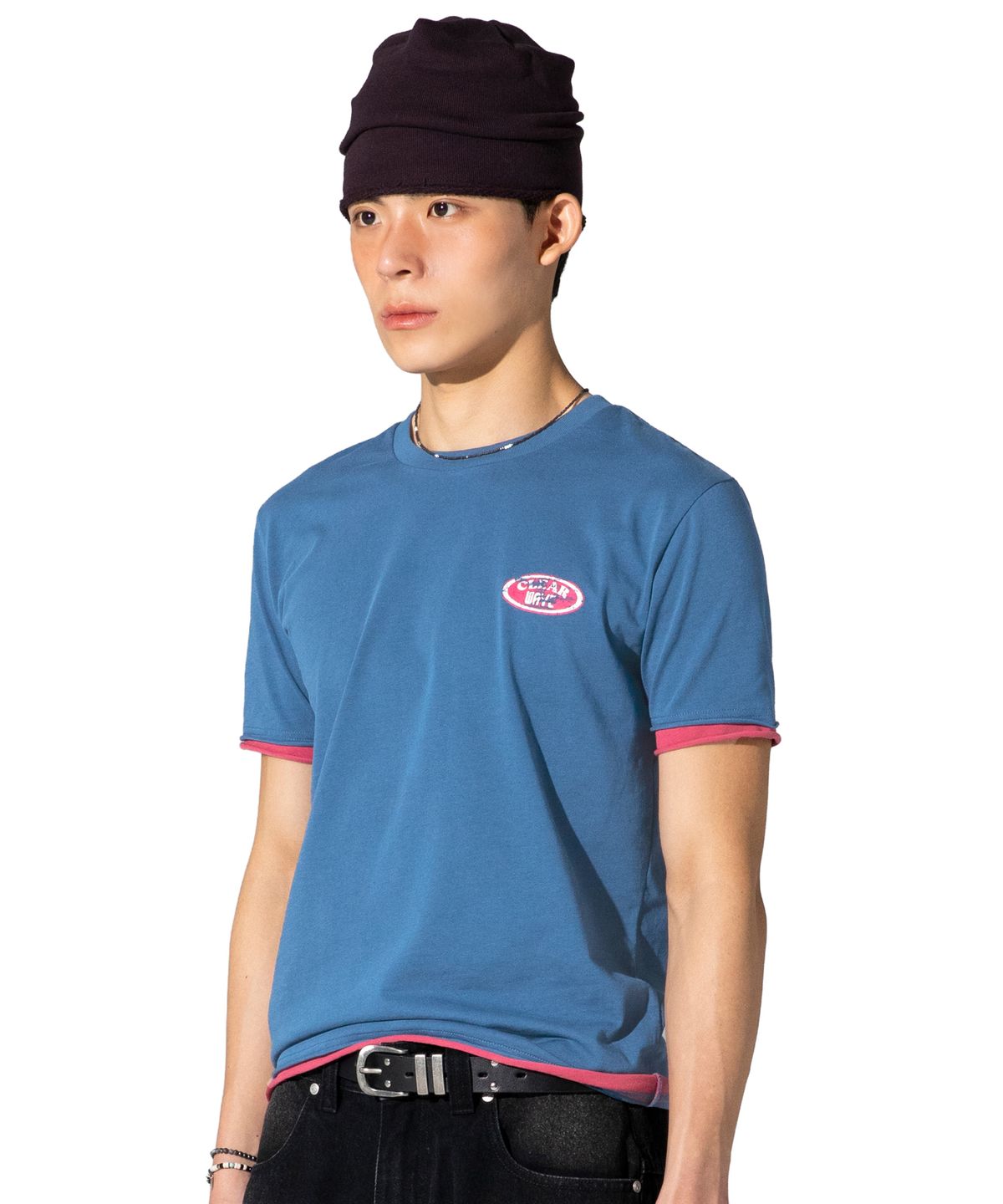 엑스톤즈(XTONZ) XTT155 서핑 레귤러 티셔츠 (BLUE)