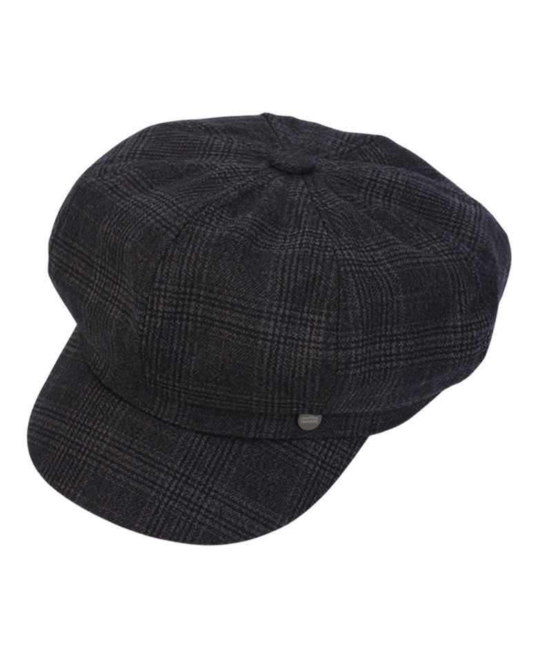 Glencheck Logo Black Newsboy Cap 뉴스보이캡