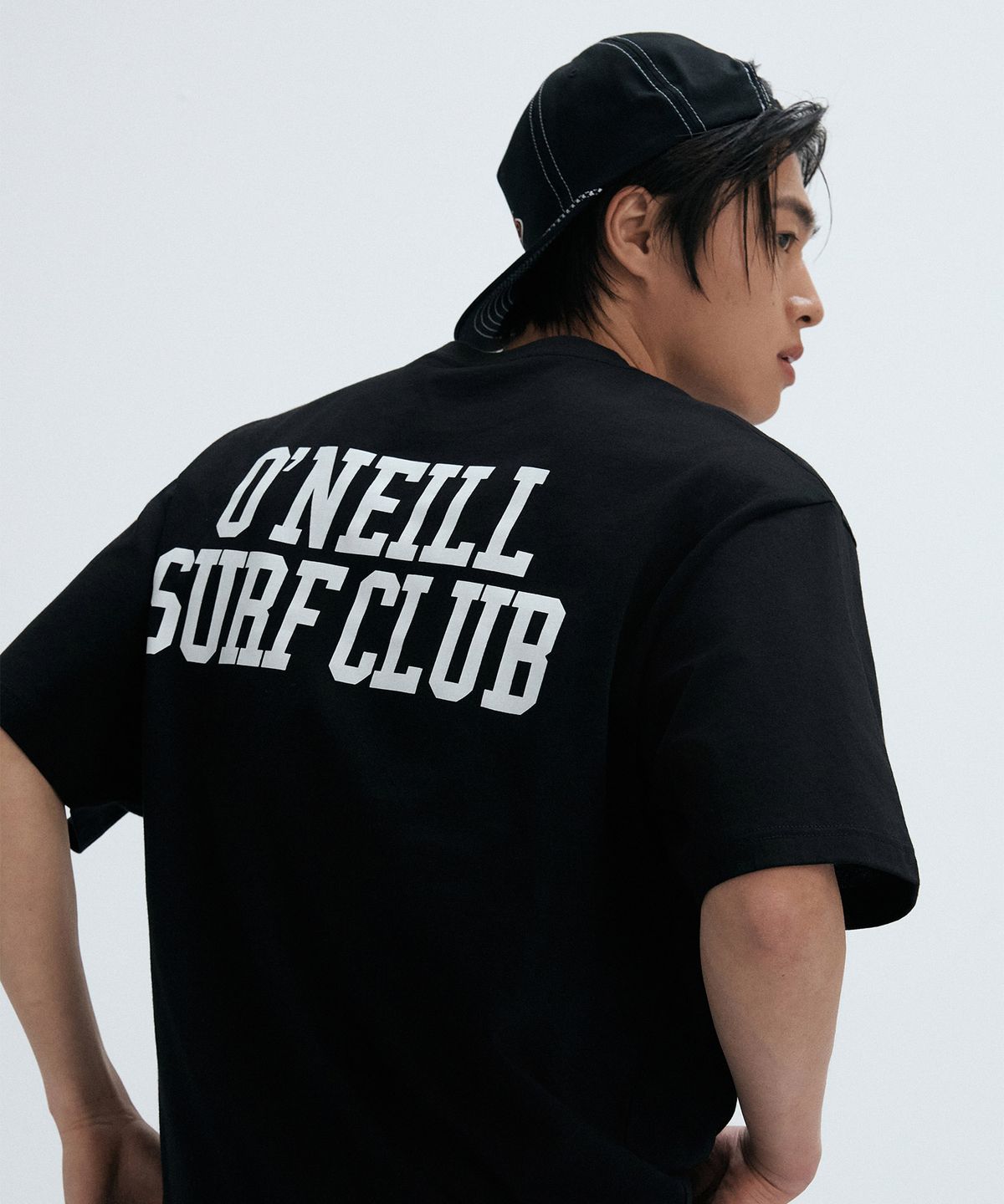 오닐(ONEILL) 베이직 로고 티셔츠_블랙