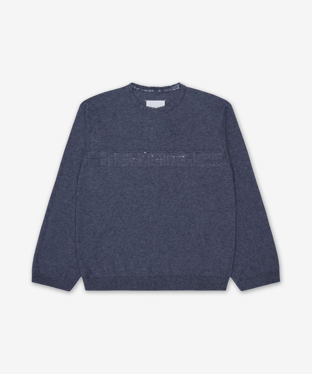 메종 마르지엘라(MAISON MARGIELA) 디스트레스드 코튼 저지 맨투맨 - 그레이 / S67HL0019M13261859J