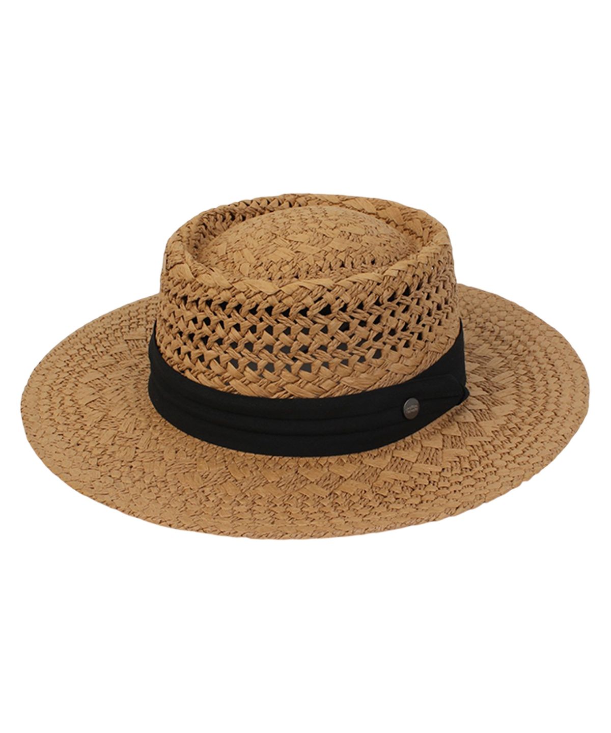유니버셜 케미스트리(UNIVERSAL CHEMISTRY) SanJose BK line Brown Panama Hat 파나마햇