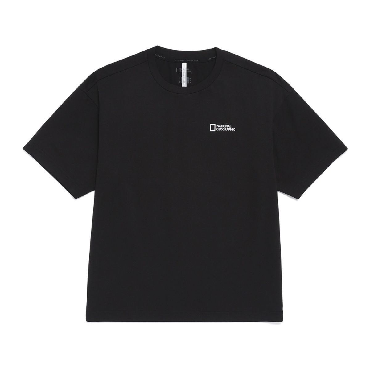 내셔널지오그래픽(NATIONALGEOGRAPHIC) N262UTS910 네이쳐 다잉 세미오버핏 티셔츠 BLACK