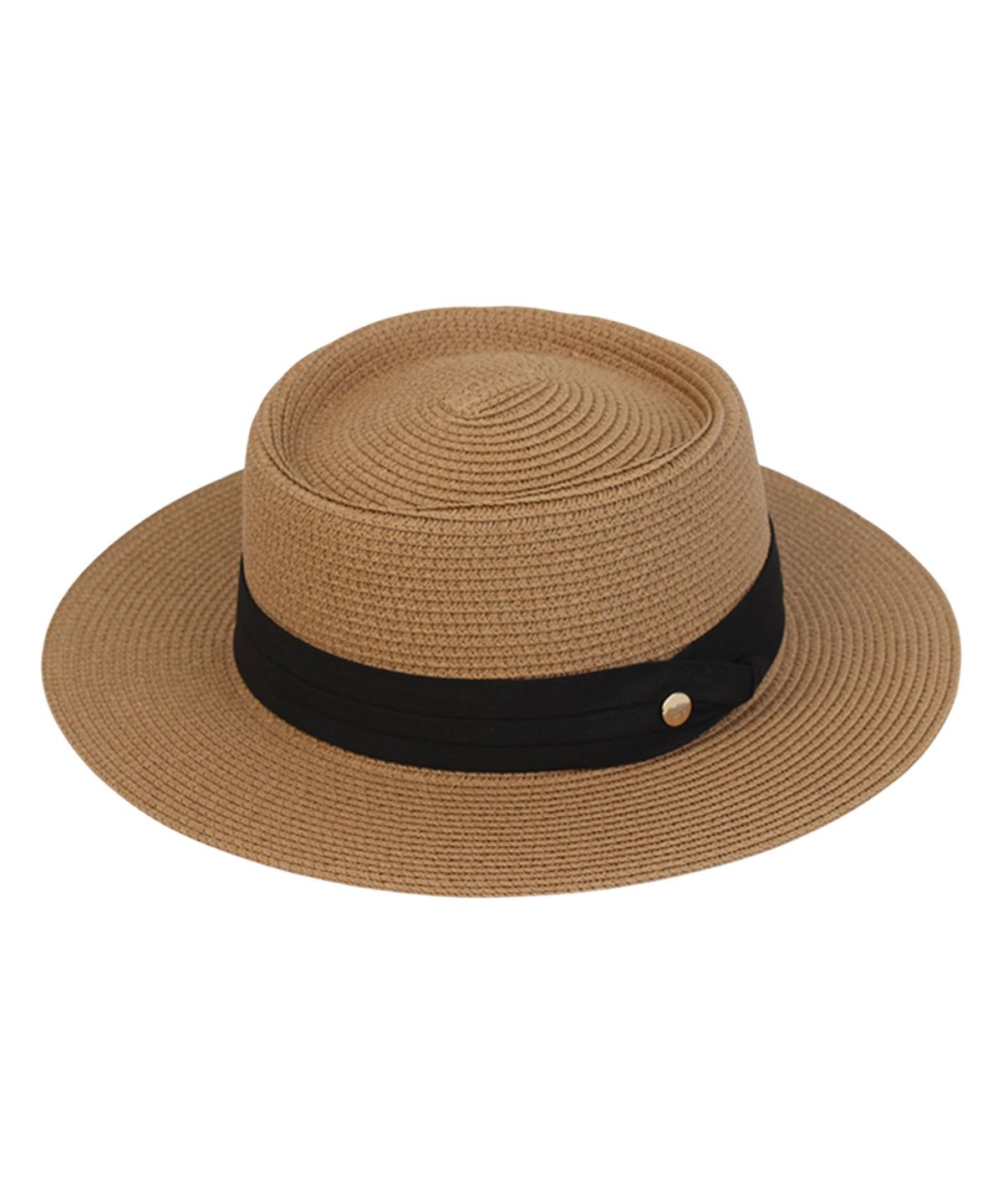 유니버셜 케미스트리(UNIVERSAL CHEMISTRY) Sweet BK line Brown Panama Hat 파나마햇