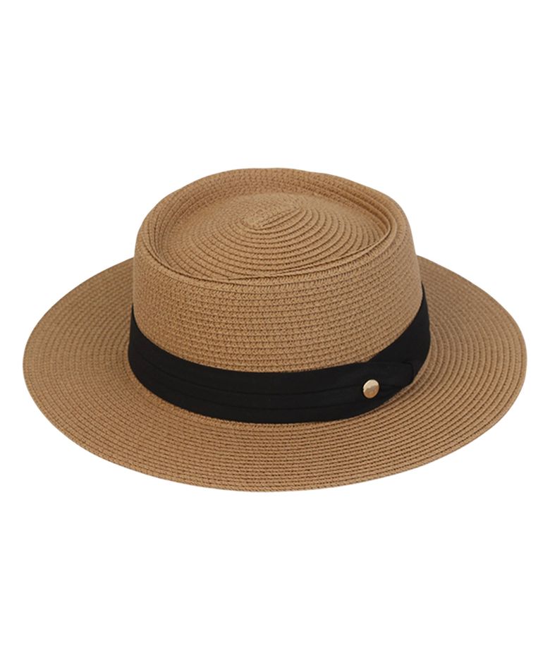 Sweet BK line Brown Panama Hat 파나마햇
