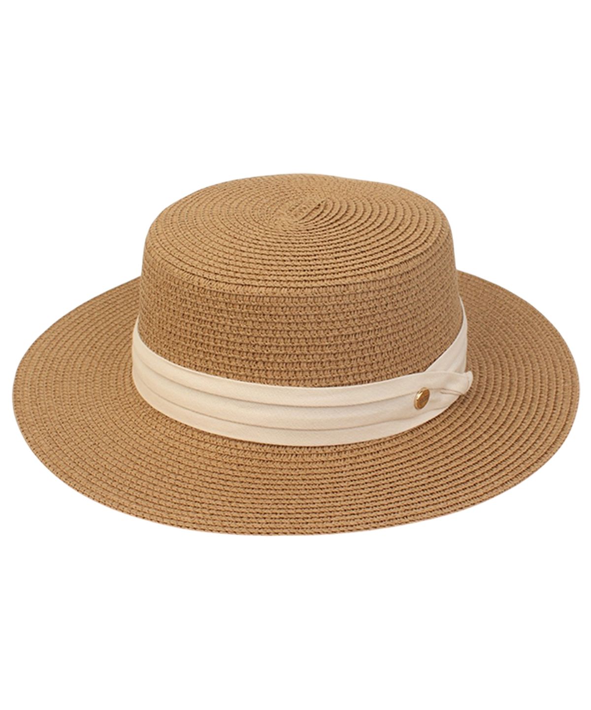 유니버셜 케미스트리(UNIVERSAL CHEMISTRY) Sweet Brown Flat Panama Hat 파나마햇