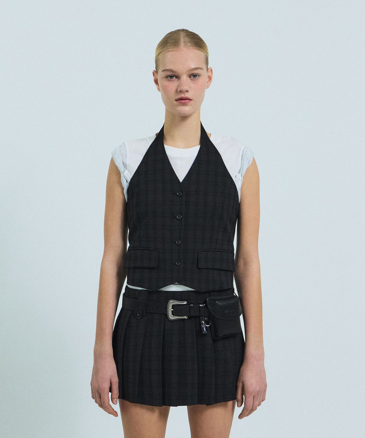 그로브(GROVE) JANELL HALTER VEST (BLACK)