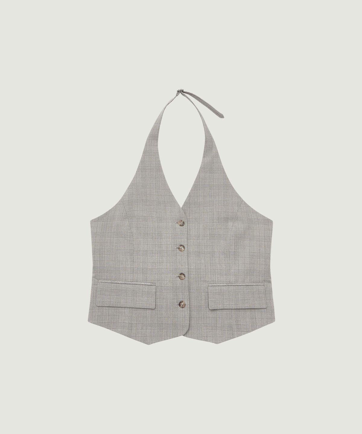 그로브(GROVE) JANELL HALTER VEST (GRAY)