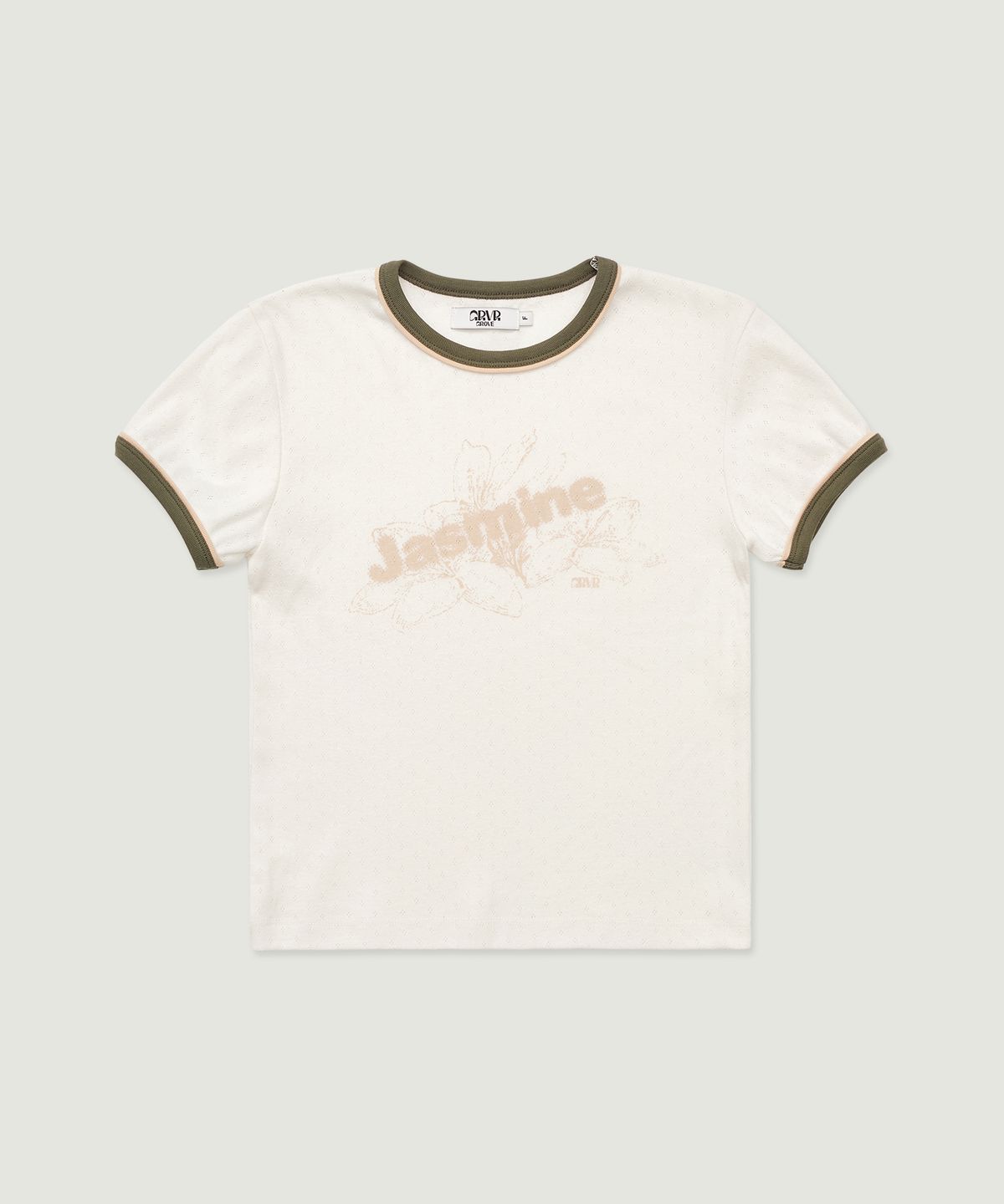 그로브(GROVE) JASMINE H/S T-SHIRT (CREAM)