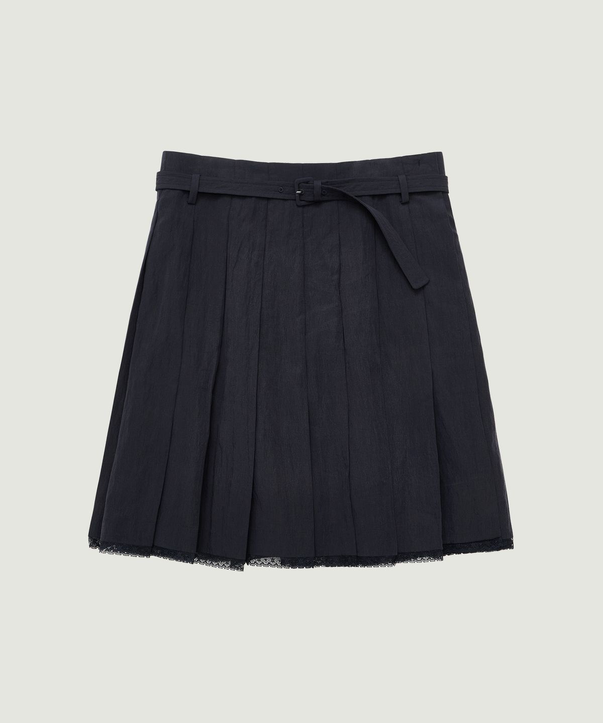 그로브(GROVE) INES MIDI SKIRT (NAVY)