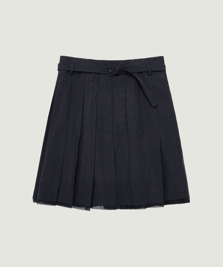 INES MIDI SKIRT (NAVY)