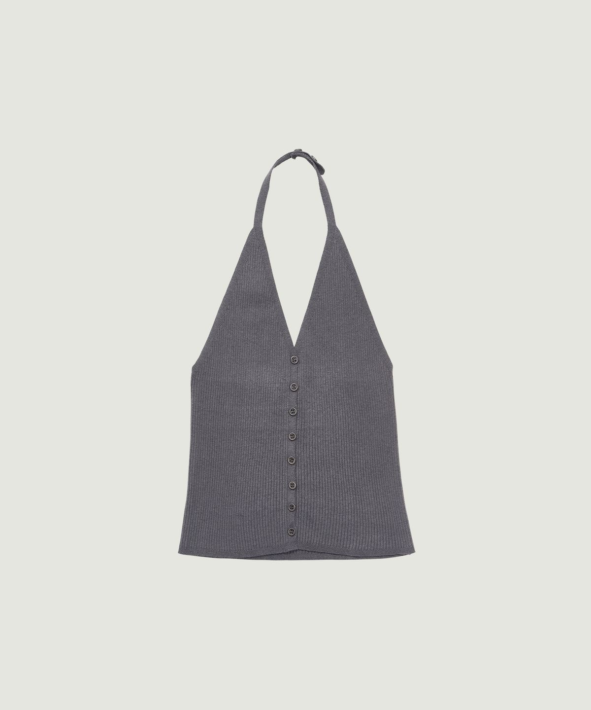 그로브(GROVE) 26SS ALINA HALTER TOP (CHARCOAL)