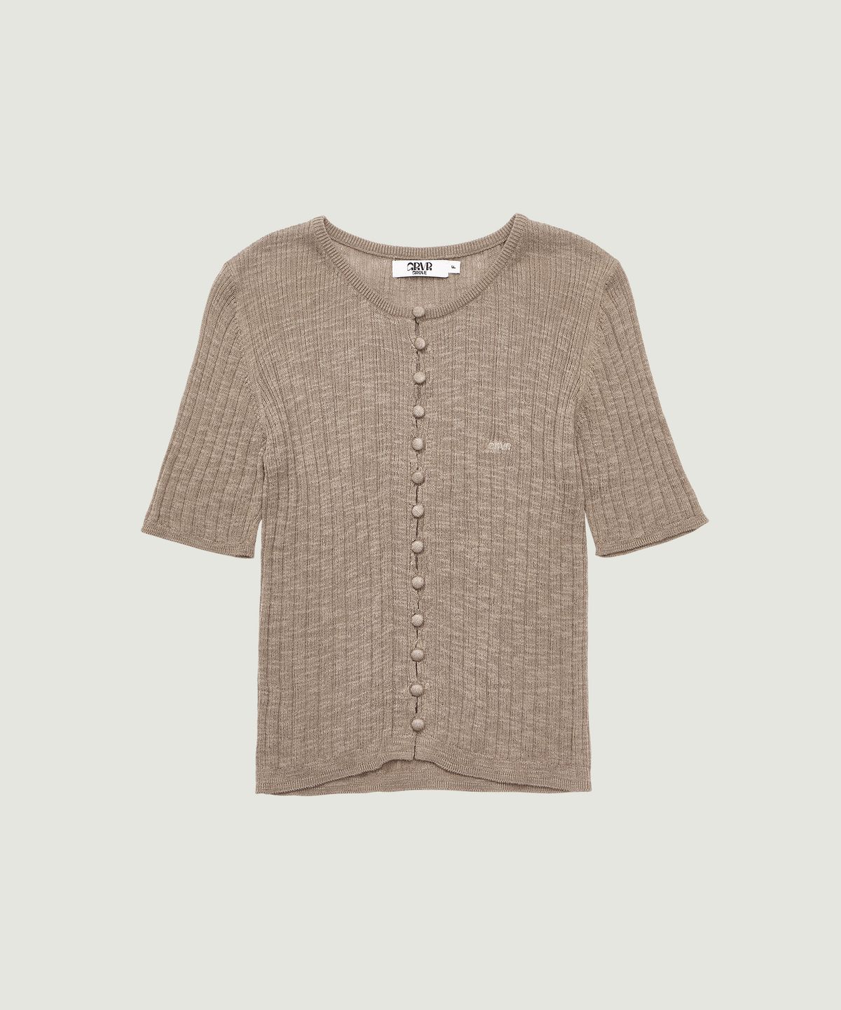 그로브(GROVE) GABY H/S KNIT (BROWN)