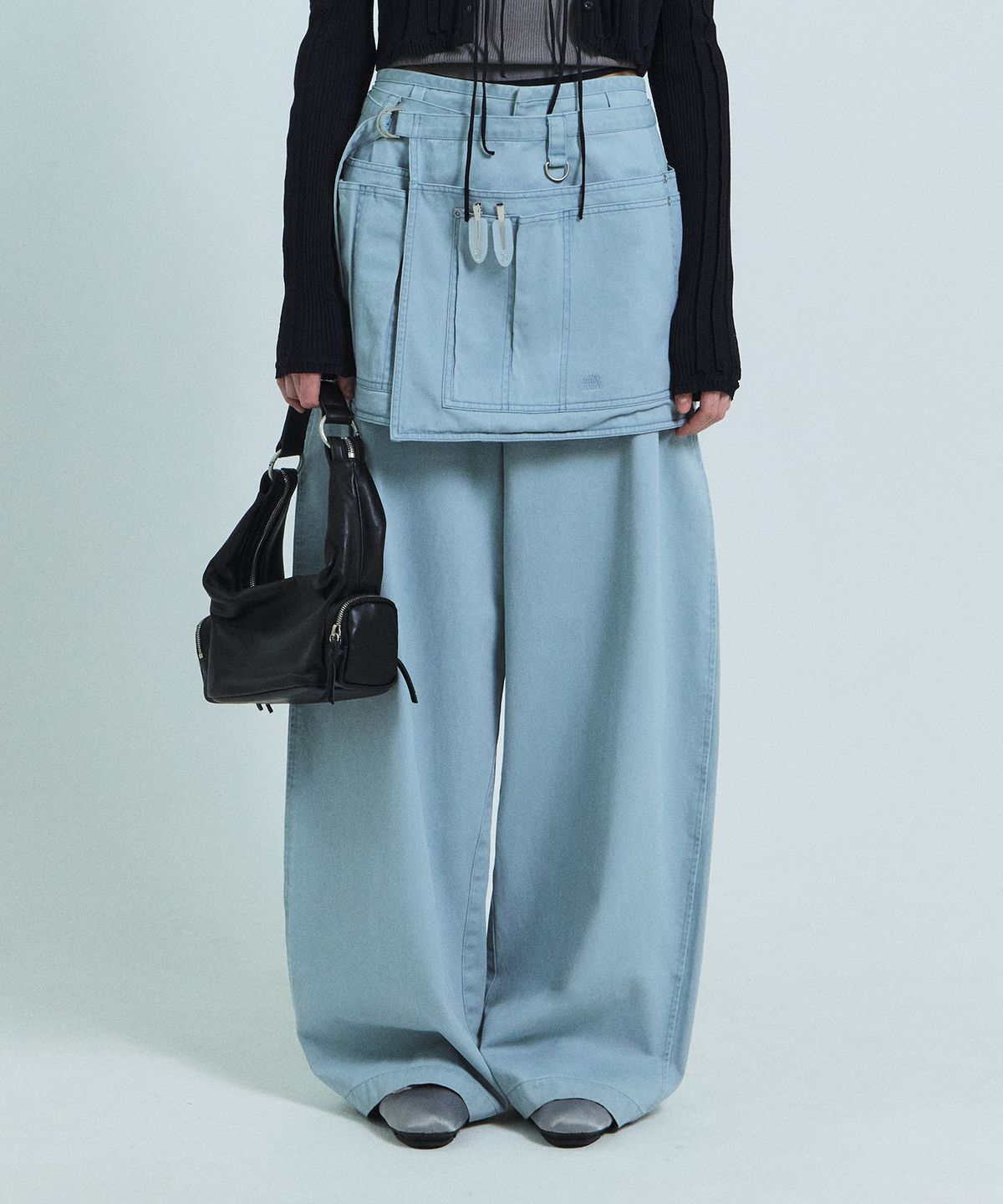 그로브(GROVE) TOVI LAYERED SKIRT (LIGHT BLUE)
