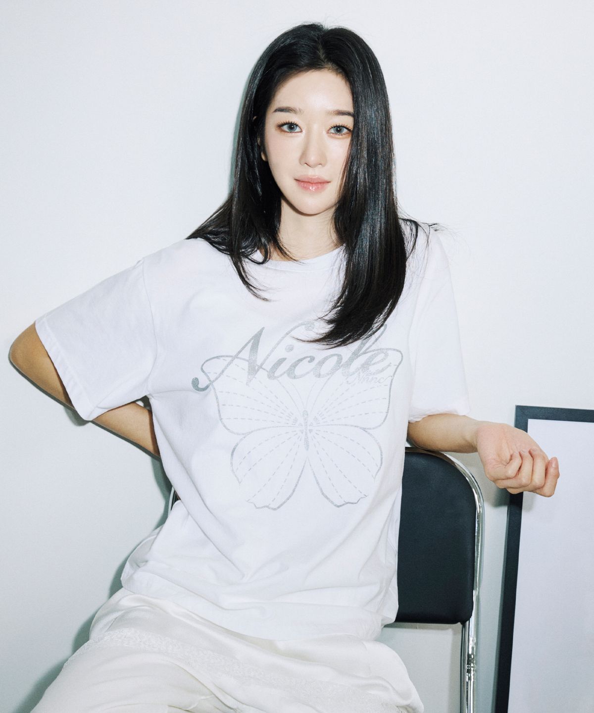 닉앤니콜(NICK&NICOLE) NICOLE BUTTERFLY SLEEVE TOP_WHITE SILVER