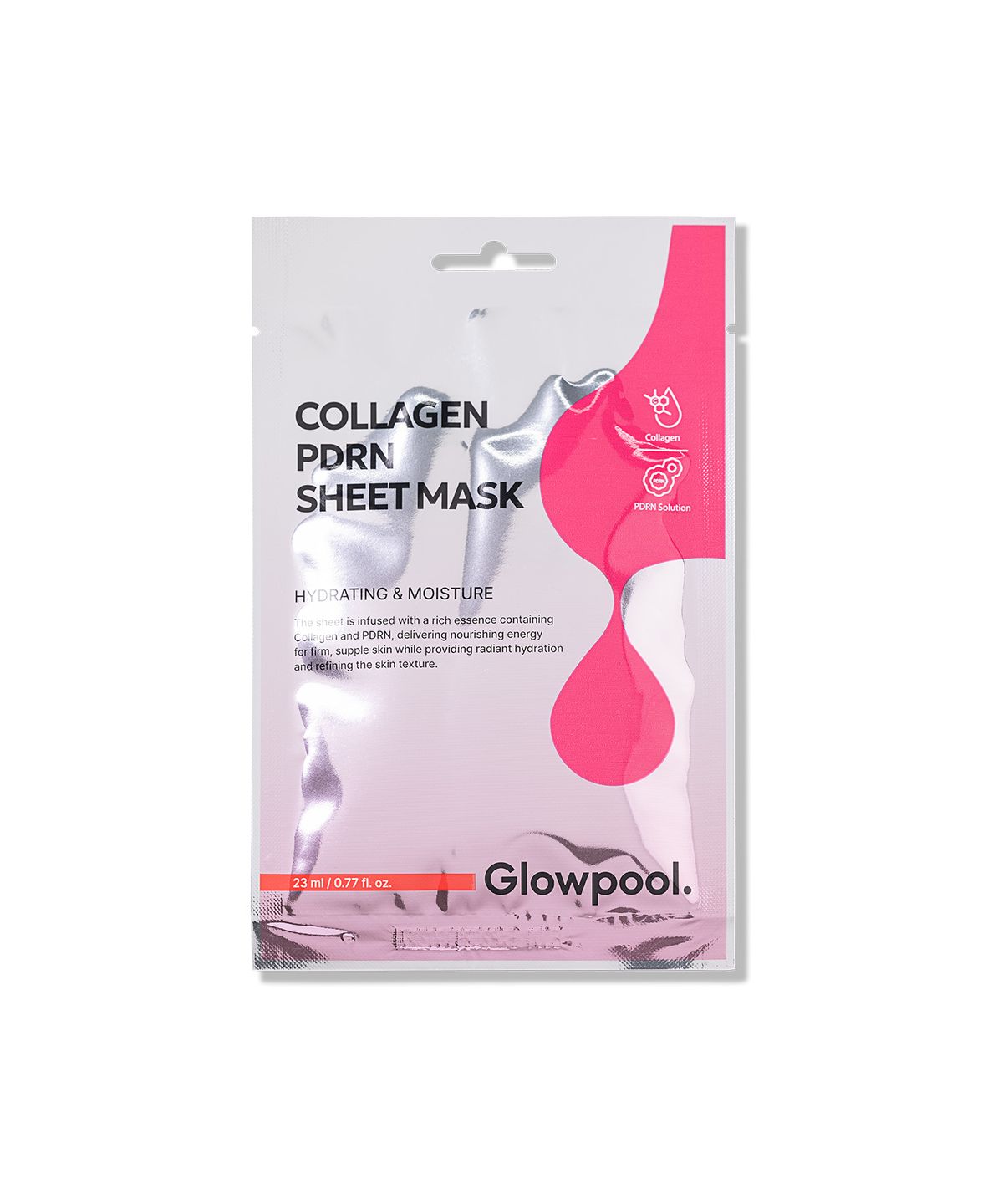 글로우풀(GLOWPOOL) 글로우풀 콜라겐 피디알엔 시트마스크 x 10EA (투명파우치)