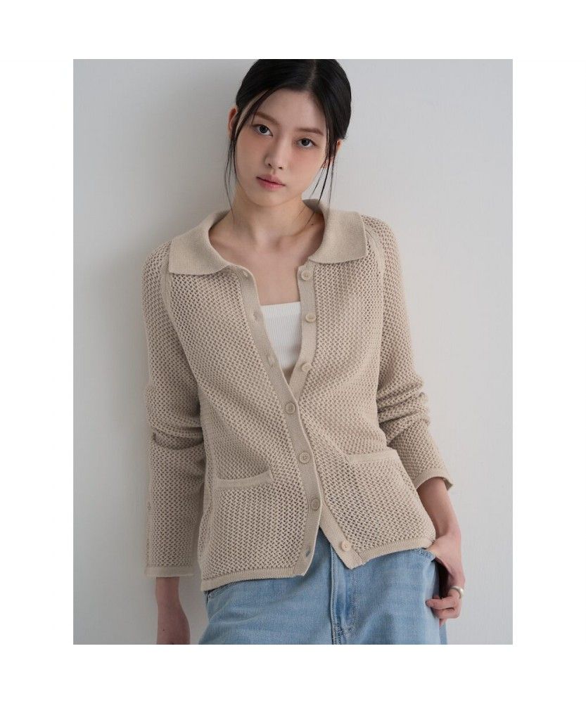 캉캉이 라운드넥 반소매 블라우스 네이비 source detail 15