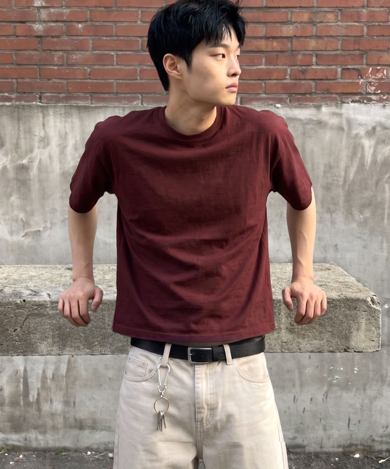 크롭 후드 집업 베스트 블랙 source detail 56