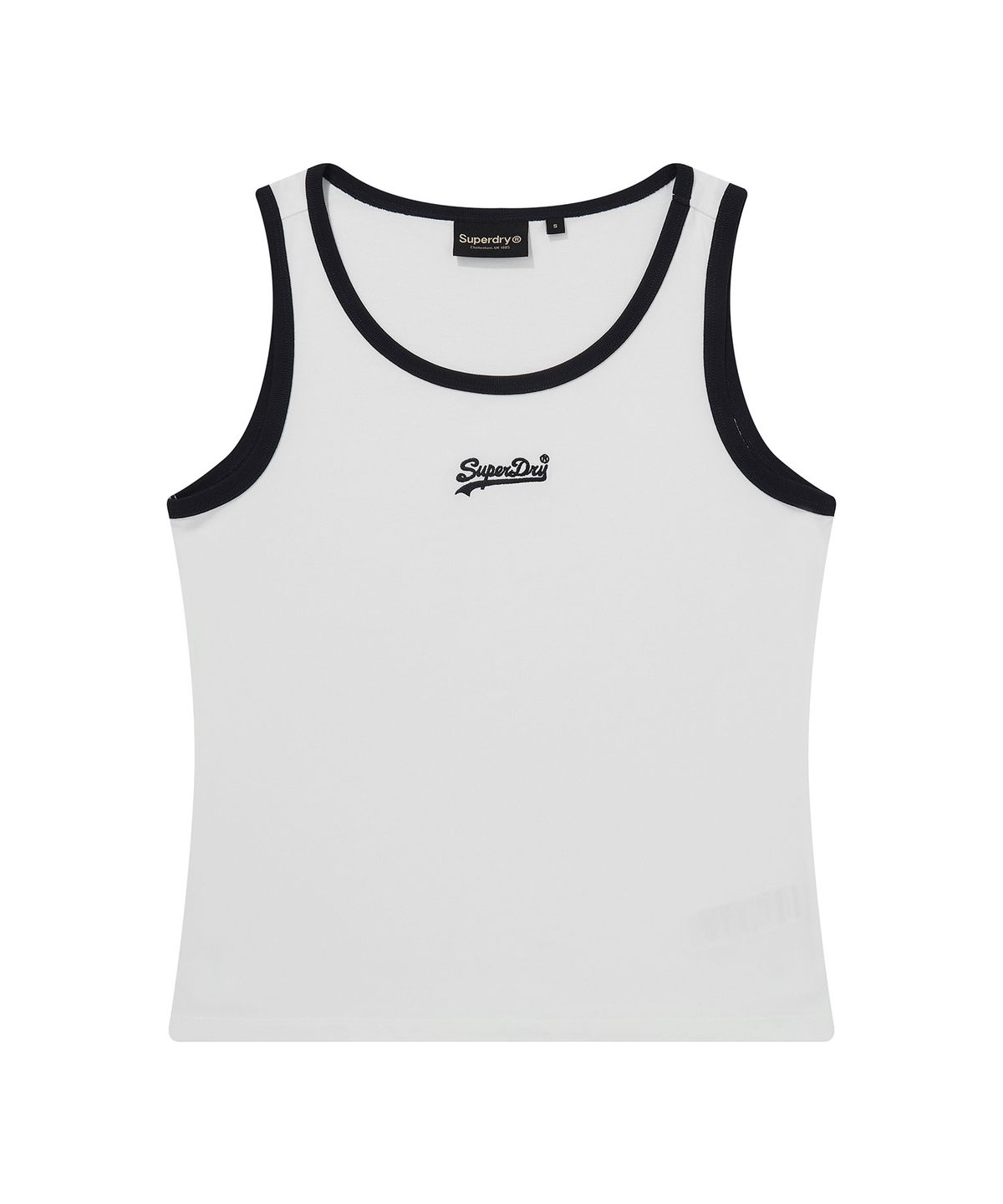 슈퍼드라이(SUPERDRY) 우먼스 OG 로고 슬리브 화이트 SDFIVCQ48WHT