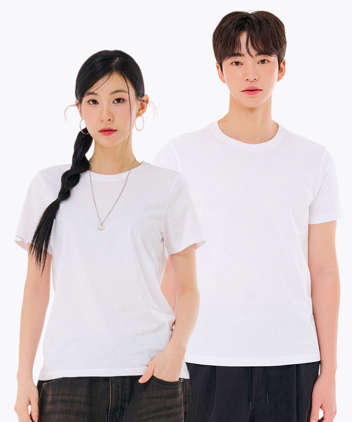 체이스컬트(CHASECULT) 공용 2PACK 반팔 티셔츠-FDZU8288A01