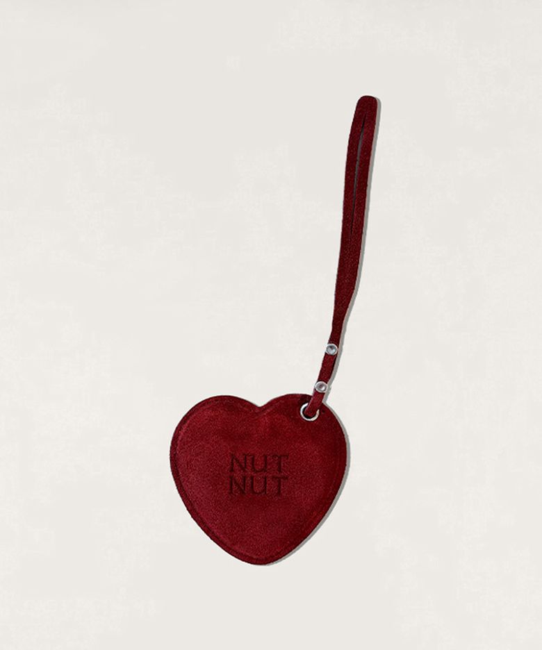 Heart Mirror Keyring - RED