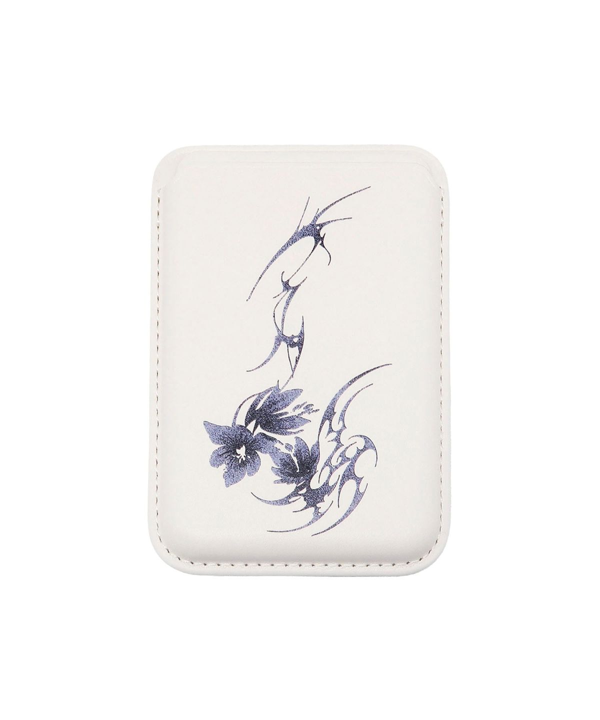 오아트(OART) Flower Mag Safe Card Wallet [WHITE]