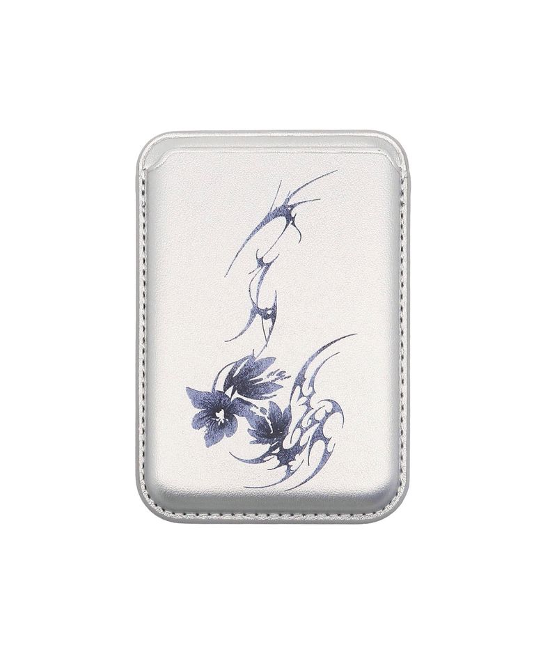 Flower Mag Safe Card Wallet [SILVER]