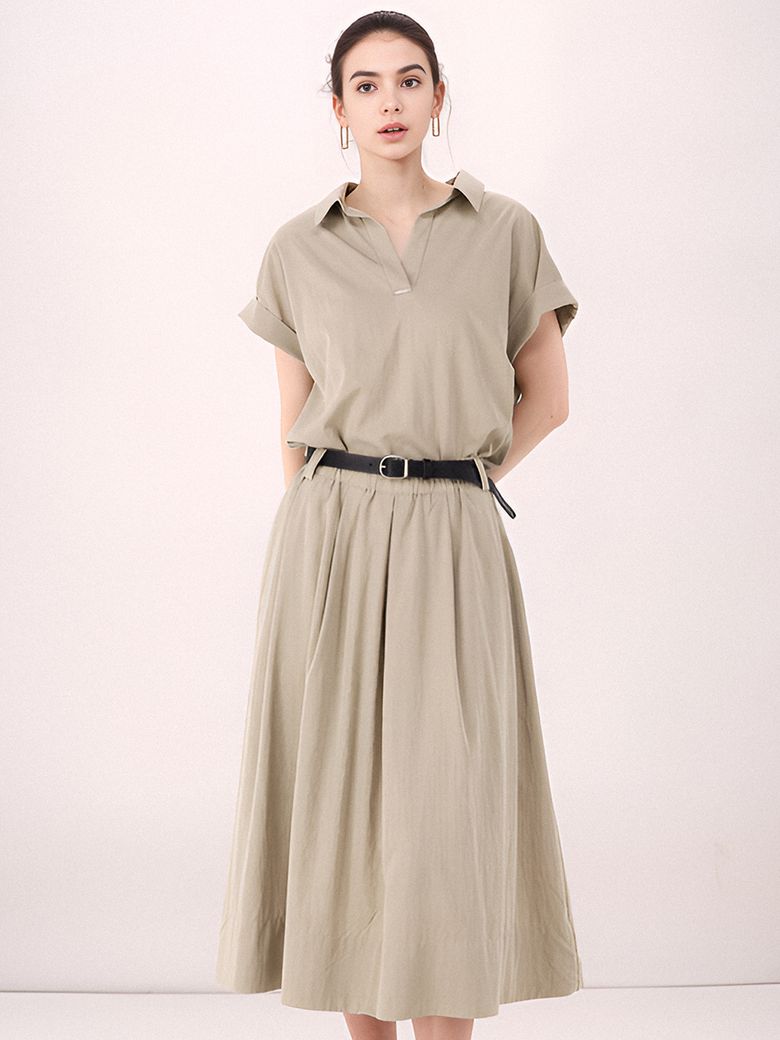 Half Sleeve Glossy Set-up _Beige