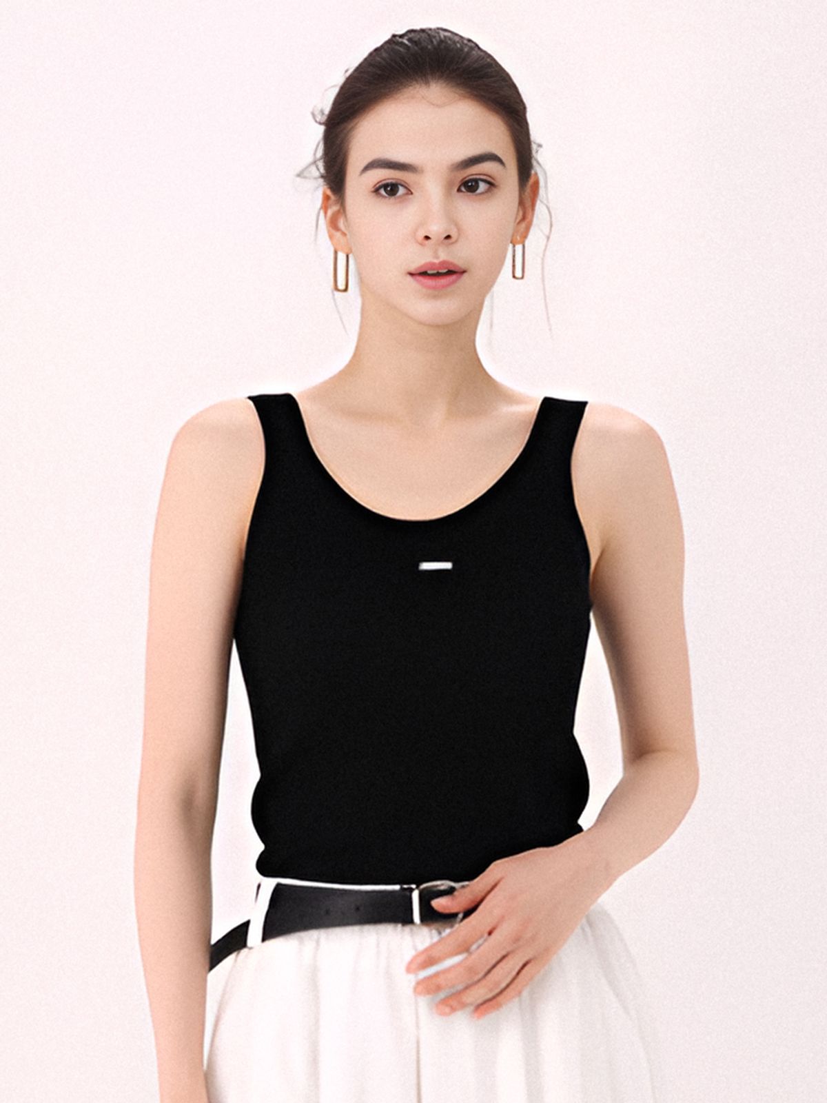 아쿠드(ACUD) Sleeveless Ribbed Knit _Black